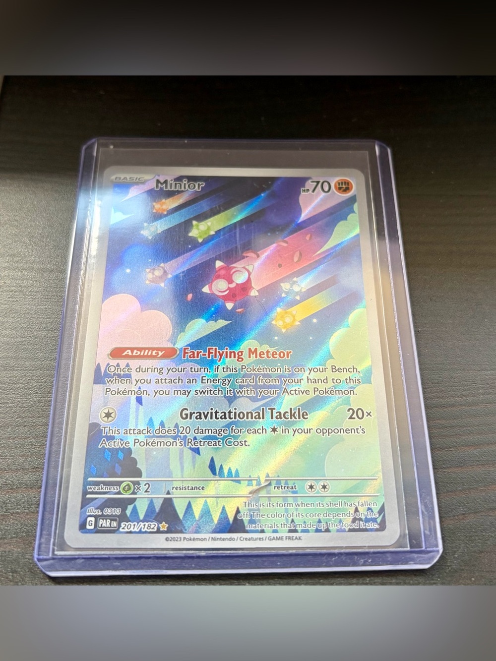 Minior 201/182 Paradox Rift Illustration Rare Holo Pokemon Card